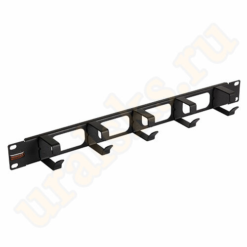 NMC-OK400H-BK-2 Кабельный органайзер NIKOMAX 19", 1U, глубина колец 40мм, с отверстиями в опорной планке, 2шт