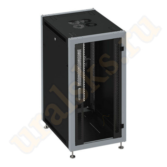 SL 6837.913 Шкаф монтажный 19" напольный 37U 600x800x1780mm, передняя дверь стеклянная, задняя дверь перфорированная, чёрный SL 6837.913 Шкаф монтажный 19" напольный 37U 600x800x1780mm, передняя дверь стеклянная, задняя дверь перфорированная, чёрный