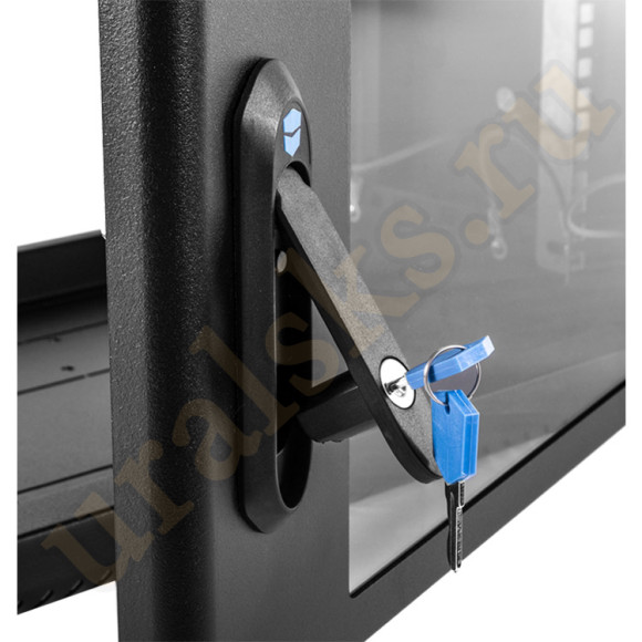 ШРН-6.500-9005 Шкаф телекоммуникационный настенный сварной 6U (600x530) съёмные стенки, дверь стекло, чёрный