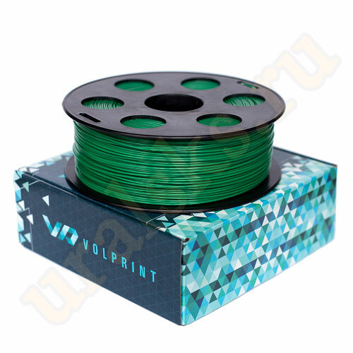 Зелёный SBS (Watson) пластик для 3D принтера 1.75мм VolPrint