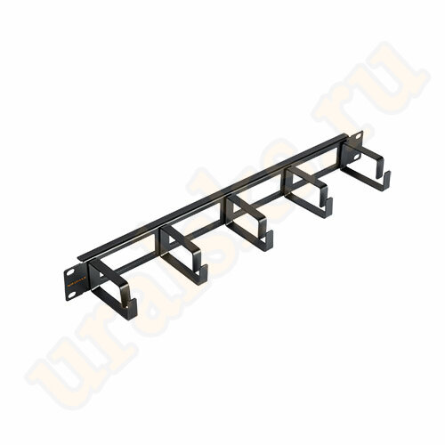 NMC-OK600H-1U-BK-2 Кабельный органайзер NIKOMAX 19", 1U, глубина колец 60мм, с отверстиями, 2 шт