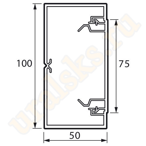 638081 Кабель-канал METRA 100x50 мм, 2м (цена за 1м) 638081 Кабель-канал METRA 100x50 мм, 2м (цена за 1м)