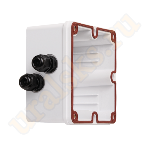 NMC-MB2P-IS-MT Индустриальный корпус настенной розетки NIKOMAX, 2 порта, под индустриальные модули-вставки, IP67, с герметичными вводами, металлик