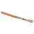 Hyperline SFTP4-C6-P26-IN-PVC-OR-500 Кабель витая пара, экранированная S/FTP, категория 6, 4 пары (26 AWG), многожильный (patch), экран - фольга + медная оплетка, PVC, –30°C – +70°C, оранжевый (500 м) (снят с производства)
