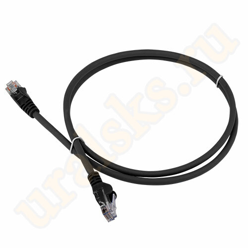 Патч-корд LAN-PC45/U5E-3.0-BK RJ45 4 пары, UTP 5е, 3 м, черный, LSZH
