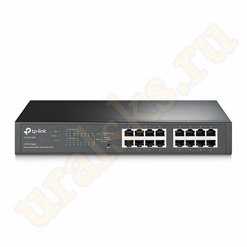 TL-SG1016PE Easy Smart гигабитный 16-портовый коммутатор с 8 портами PoE+