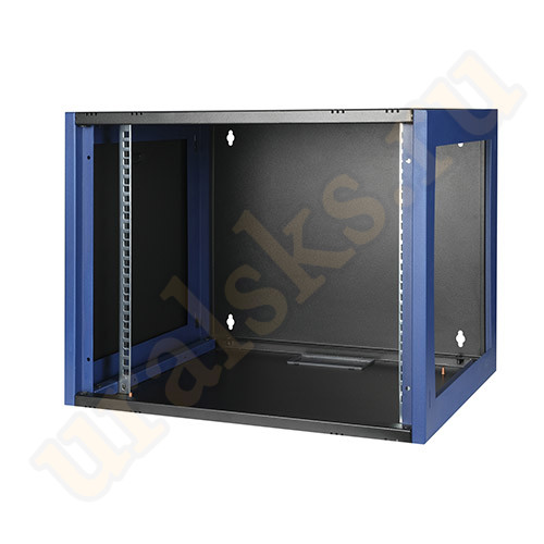 DR-610121 Настенный шкаф 19", 9U 600х600, дверь металл, черный