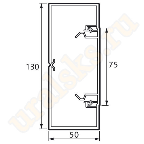 638082 Кабель-канал METRA 130x50 мм, 2м (цена за 1м) 638082 Кабель-канал METRA 130x50 мм, 2м (цена за 1м)