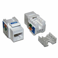 TWT-OK45UTP/6-WH Модуль Keystone RJ45, Cat.6, UTP, 90 градусов, белый