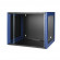 DR-620121 Настенный шкаф 19", 9U 600х600, дверь перфорация, черный