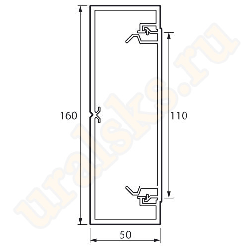 638083 Кабель-канал METRA 160x50 мм, 2м (цена за 1м) 638083 Кабель-канал METRA 160x50 мм, 2м (цена за 1м)