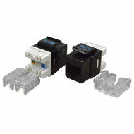 TWT-OK45UTP/6-BK Модуль Keystone RJ45, Cat.6, UTP, 180 градусов, черный