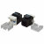 TWT-OK45UTP/6-BK Модуль Keystone RJ45, Cat.6, UTP, 180 градусов, черный