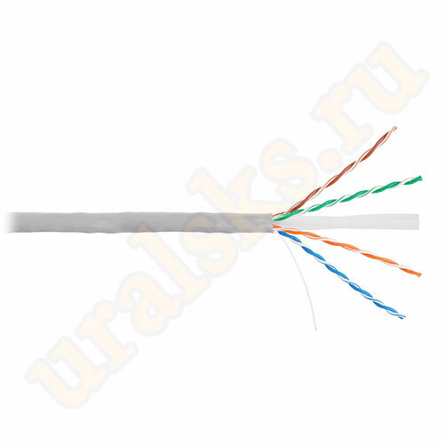 NKL 4140A-GY Кабель NIKOLAN U/UTP, 4 пары, Кат.6, 23 AWG, внутренний, PVC, 305м