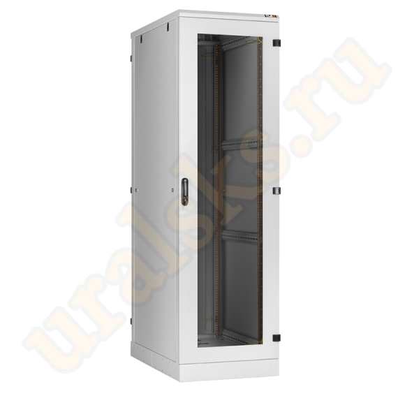 TFA-246080-GMMM-GY	Напольный шкаф 19", 24U, стеклянная дверь, боковые цельнометаллические стенки и задняя дверь Ш600хВ1280хГ800мм, в разобранном виде, серый