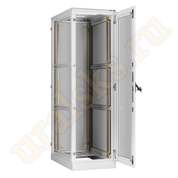 TFA-246080-GMMM-GY	Напольный шкаф 19", 24U, стеклянная дверь, боковые цельнометаллические стенки и задняя дверь Ш600хВ1280хГ800мм, в разобранном виде, серый