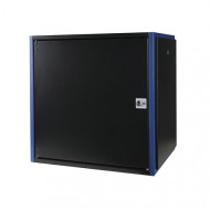 Настенный шкаф 19", 12U 600х600, дверь металл, черный Настенный шкаф 19", 12U 600х600, дверь металл, черный