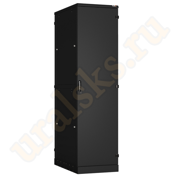 TFA-476010-MHMH-BK Напольный шкаф 19", 47U, металлическая дверь, двойные боковые стенки, Ш600хВ2280хГ1000мм, в разобранном виде, черный