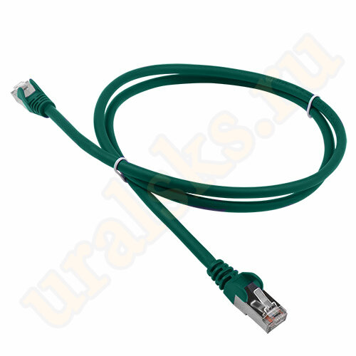 Патч-корд LAN-PC45/S5E-5.0-GN RJ45 4 пары, FTP 5е, 5 м, зеленый