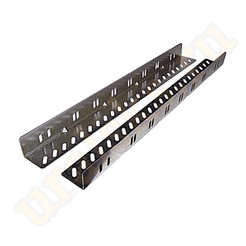 DR-424120 L-направляющие для оборудования (пара) для шкафов глубиной 600, нагрузка 100 кг, оцинкованные