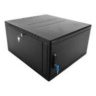 Шкаф телекоммуникационный настенный сварной 9U (600x360) съёмные стенки, дверь металл, чёрный Шкаф телекоммуникационный настенный сварной 9U (600x360) съёмные стенки, дверь металл, чёрный