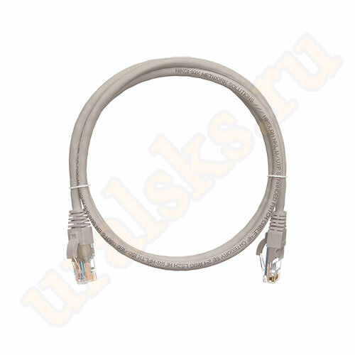 NMC-PC4UD55B-005-GY Коммутационный шнур NIKOMAX, U/UTP, категории 5e, PVC, 0.5м, серый