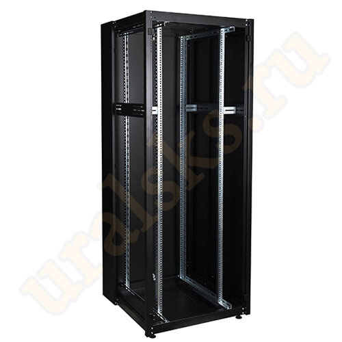 DR-738661 Шкаф напольный Datarex 19", 47U 800х1200, двойная передняя дверь стекло, двойная задняя металлическая дверь, черный
