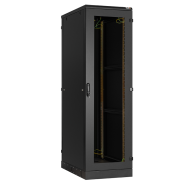 TFA-246080-GMMM-BK Напольный шкаф 19", 24U, стеклянная дверь, боковые цельнометаллические стенки и задняя дверь Ш600хВ1280хГ800мм, в разобранном виде, черный TFA-246080-GMMM-BK Напольный шкаф 19", 24U, стеклянная дверь, боковые цельнометаллические стенки и задняя дверь Ш600хВ1280хГ800мм, в разобранном виде, черный