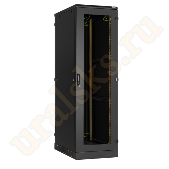 TFA-246080-GMMM-BK	Напольный шкаф 19", 24U, стеклянная дверь, боковые цельнометаллические стенки и задняя дверь Ш600хВ1280хГ800мм, в разобранном виде, черный