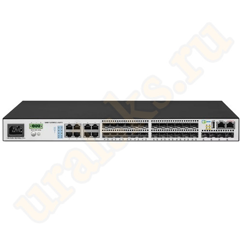 SNR-S2995G-24FX-DC Управляемый L3 коммутатор 24 порта 100/1000BaseX SFP (8 Combo портов GE), 4 порта SFP+, RPS DC 36-72V