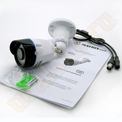 M100726 MT-CW1080AHD20S (3,6mm) Цветная 2.0MP Analog HD 1080P, уличная, цилиндрическая камера с ИК подсветкой