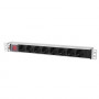 Блок розеток Rem-10 без шнура с выкл., 8 Sсhuko, вход IEC 60320 C14, 10A, алюм., 19" Блок розеток Rem-10 без шнура с выкл., 8 Sсhuko, вход IEC 60320 C14, 10A, алюм., 19"