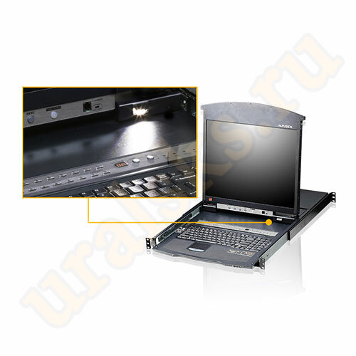 KL1516AM-AXA-RG KVM Консоль с переключателем 17" с интерфейсами VGA, USB, PS/2