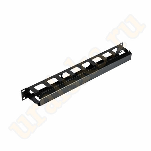 NMC-OK580C-1U-BK Кабельный органайзер NIKOMAX 19", 1U, с крышкой, 58мм, 1шт