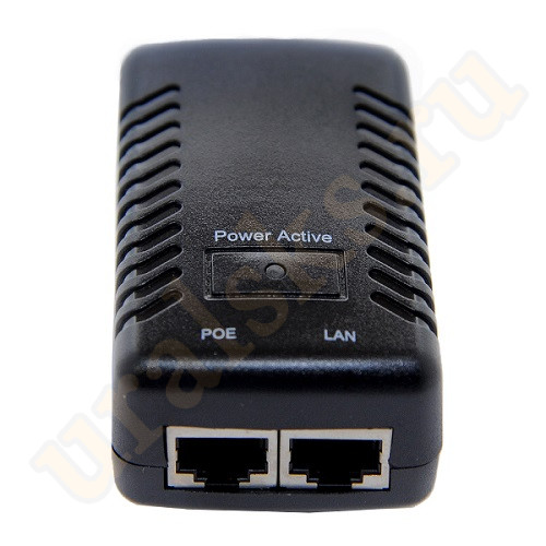 PoE инжектор M-24W-48V 0.5A адаптер для питания сетевого оборудования по кабелю витая пара M100221