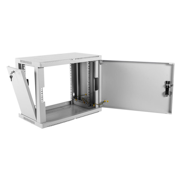 ШРН-9.500.1 Шкаф телекоммуникационный настенный сварной 9U (600x530) съёмные стенки, дверь металл