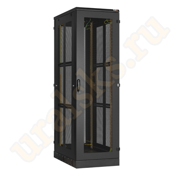 TFA-246010-PPPP-BK Напольный шкаф 19", 24U, перфорированная передняя дверь, боковые перфорированные стенки и задняя дверь Ш600хВ1280хГ1000мм, в разобранном виде, черный
