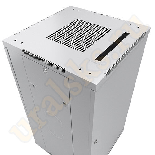 SH-05C-12U60/60 Шкаф напольный 19" Cabeus 12U 600x600x730mm дверь стекло