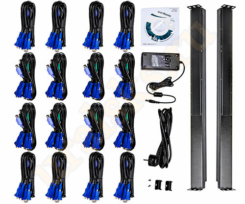 Консоль NR-MSR2716UDL, 1U, 17" TFT, 16 портов KVM, Negorack