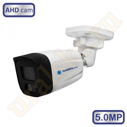 MT-CM5.0AHD20K (2,8mm) Цветная 4.0MP/5.0MP, уличная, цилиндрическая камера с ИК подсветкой M100684