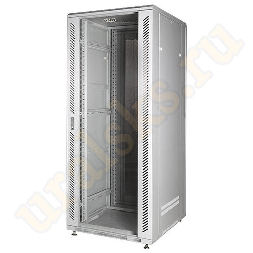 GDR-226060G Шкаф напольный телекоммуникационный 22U (600x600) дверь стекло