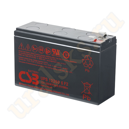 UPS123606 Аккумуляторная батарея CSB 12 В, 360 Вт