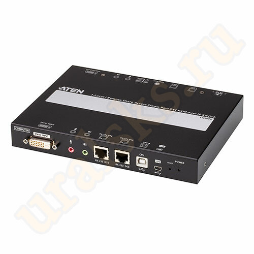 CN9600 IP KVM Переключатель 1-портовый DVI-D, USB