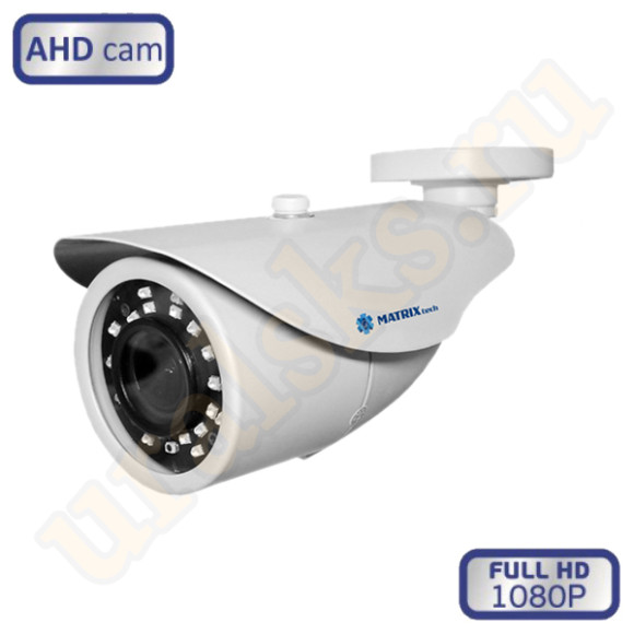 M130738 MT-CW1080AHD30VXF 2,7-13,5mm Цветная 2.0MP Analog HD 1080P, уличная, цилиндрическая камера с ИК подсветкой