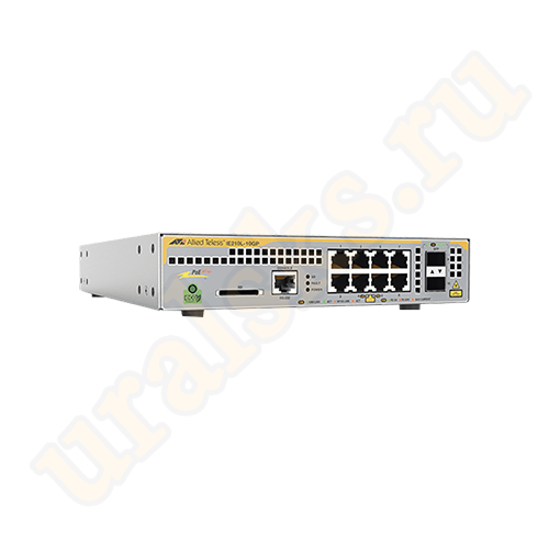 AT-IE210L-10GP-60 Коммутатор Industrial managed PoE+ switch, 8 × 10/100/1000TX PoE+ ports and 2 × 100/1000X SFP