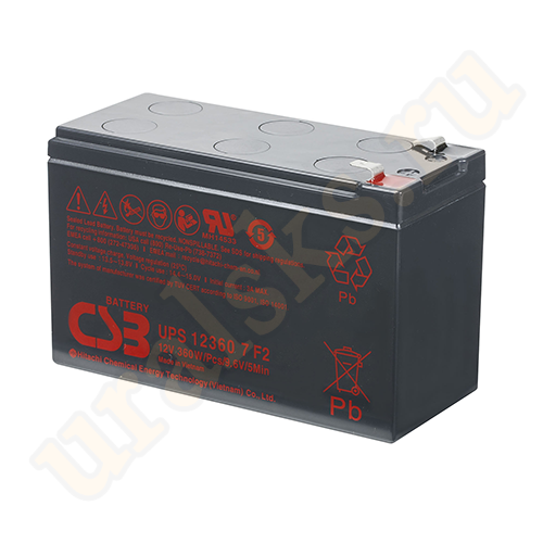UPS123607 Аккумуляторная батарея CSB 12 В, 360 Вт