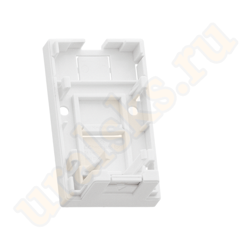 NMC-MB6P-ST-WT Корпус настенной розетки NIKOMAX, 6 портов, под модули-вставки типа Keystone, со шторками, белый