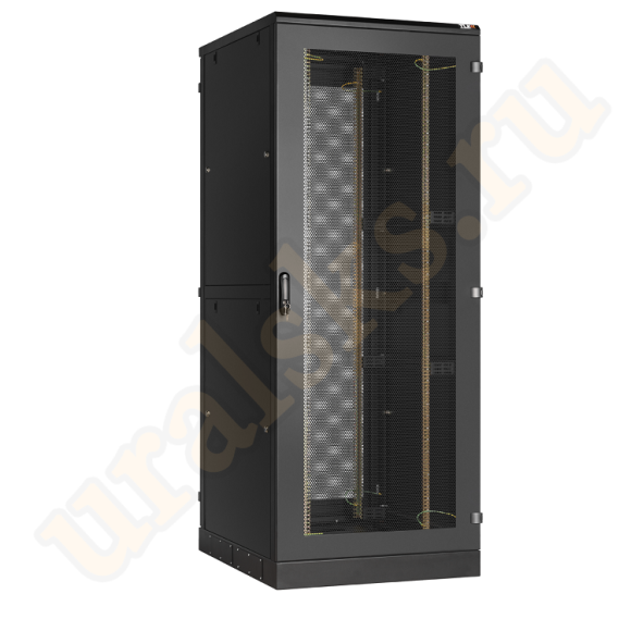 TFA-476012-PHPH-BK Напольный шкаф 19", 47U, перфорированные двери, двойные цельнометаллические стенки, Ш600хВ2280хГ1200мм, в разобранном виде, черный