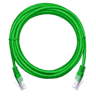 Патч-корд WT-2038A1 green UTP категория 5e PVC 1 м, зеленый