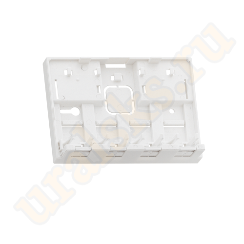NMC-MB4P-ST-WT Корпус настенной розетки NIKOMAX, 4 порта, под модули-вставки типа Keystone, со шторками, белый